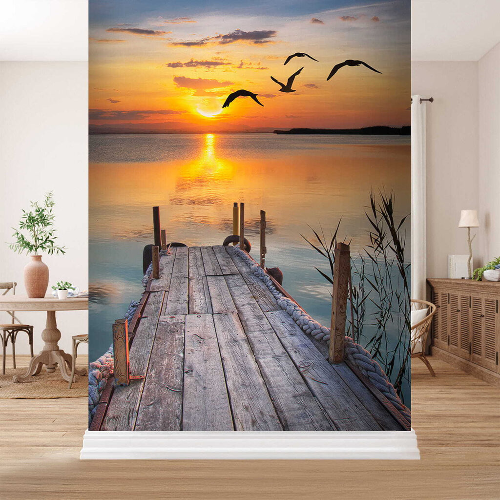 Gulls over a jetty — interior 7