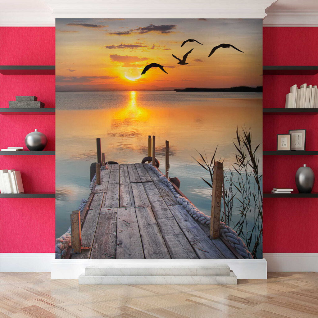 Gulls over a jetty — interior 5