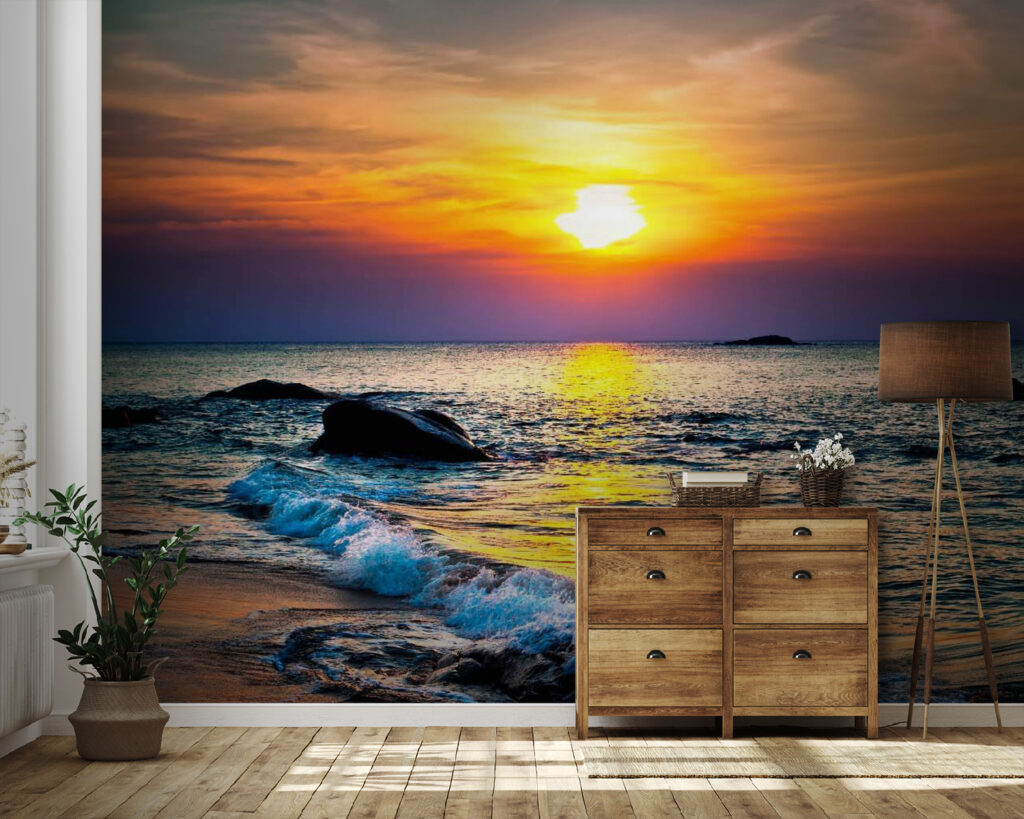Evening waves on sand — interior 3