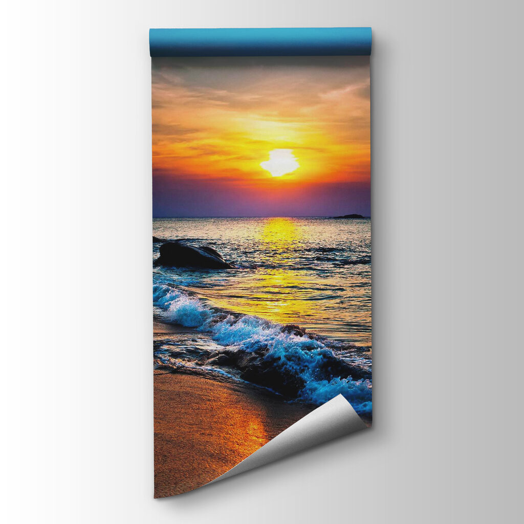 Evening waves on sand — product view