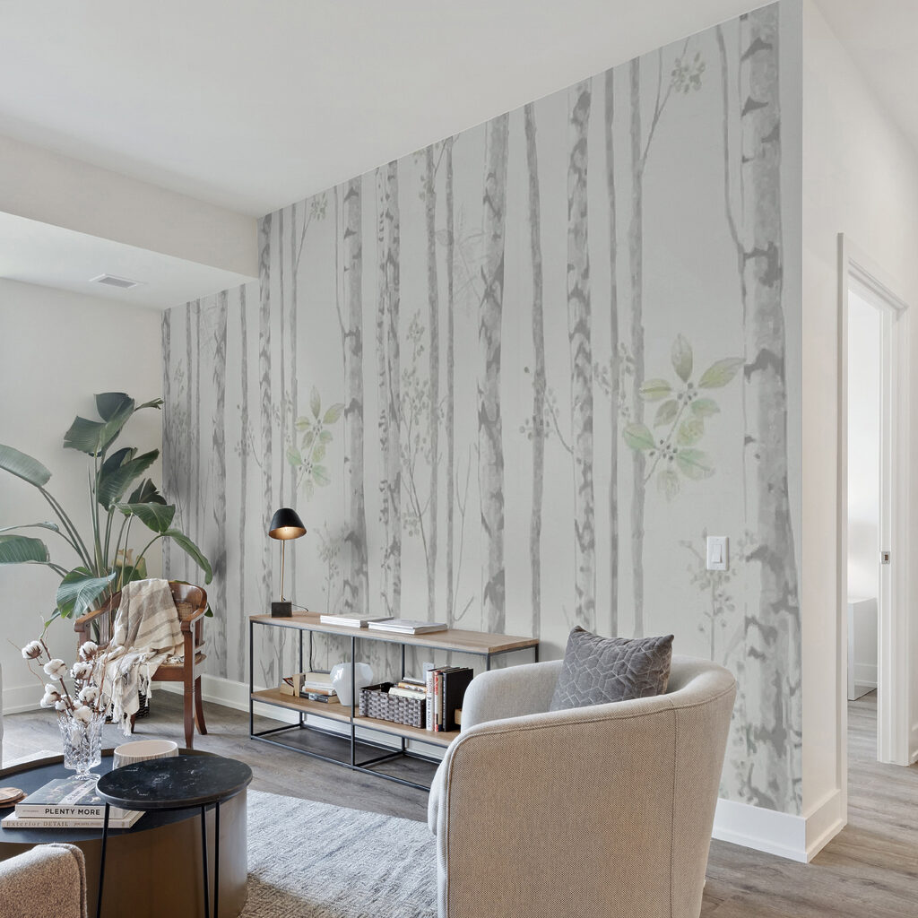 Birches with green leaves — interior 5