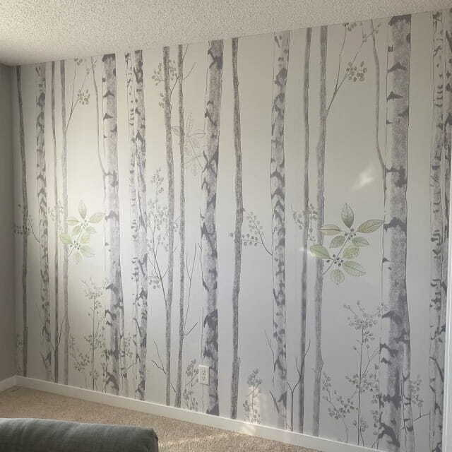 Birches with green leaves — interior 3