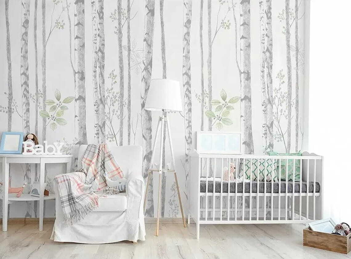 Birches with green leaves — interior 4
