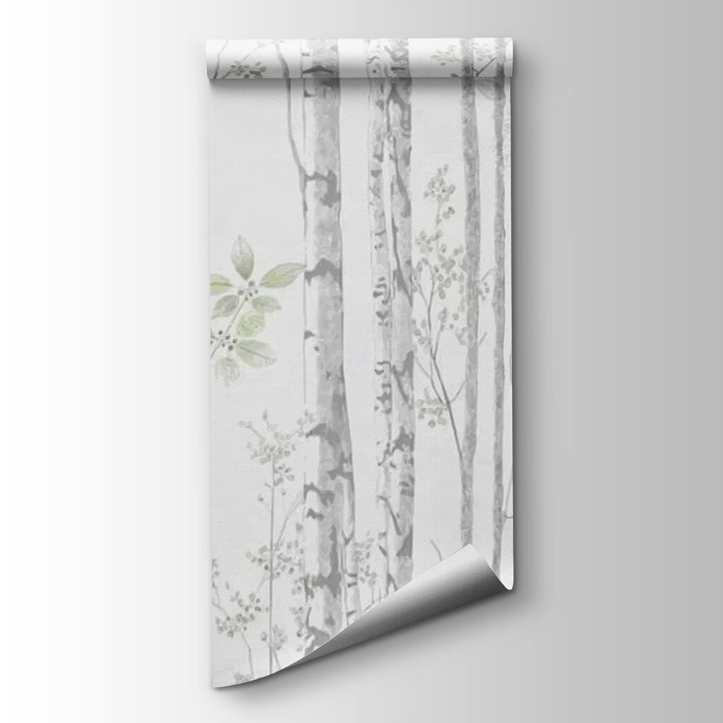 Birches with green leaves — product view