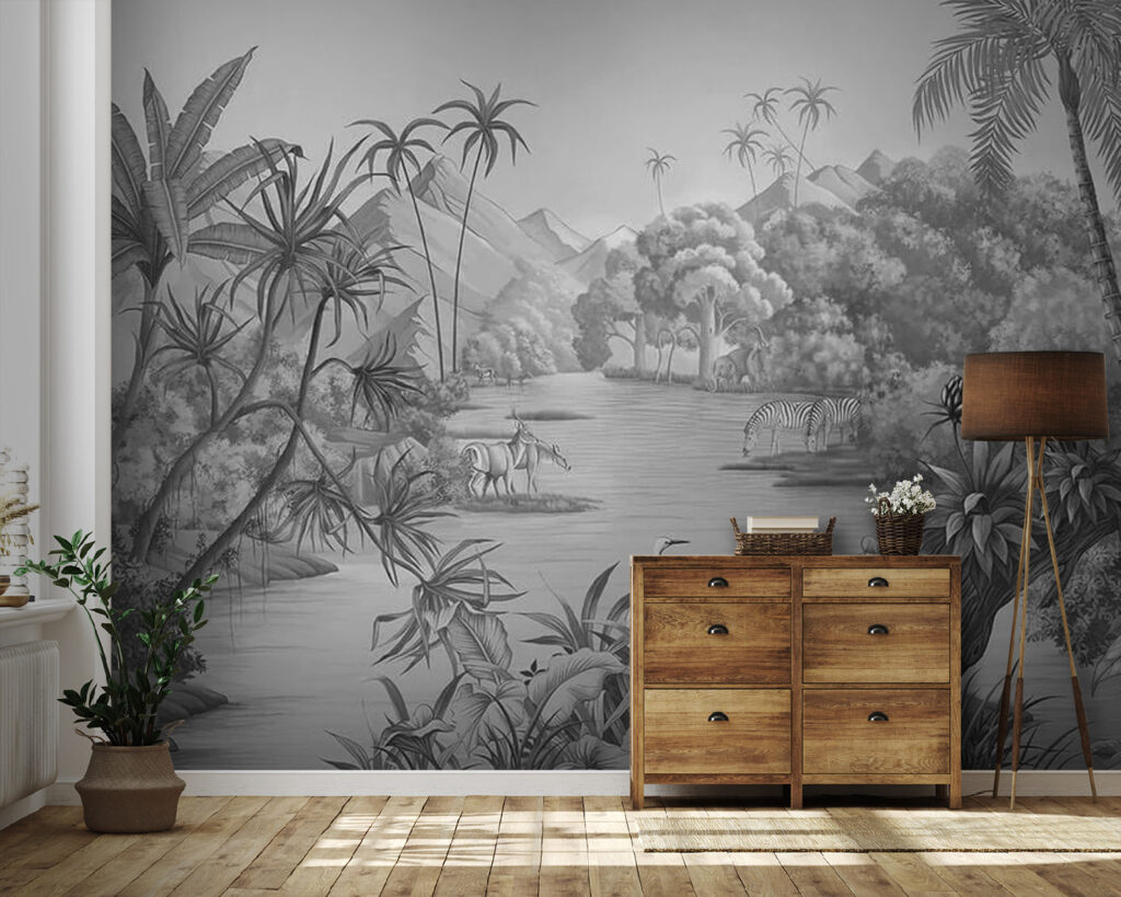 Palms framing small boats — interior 5