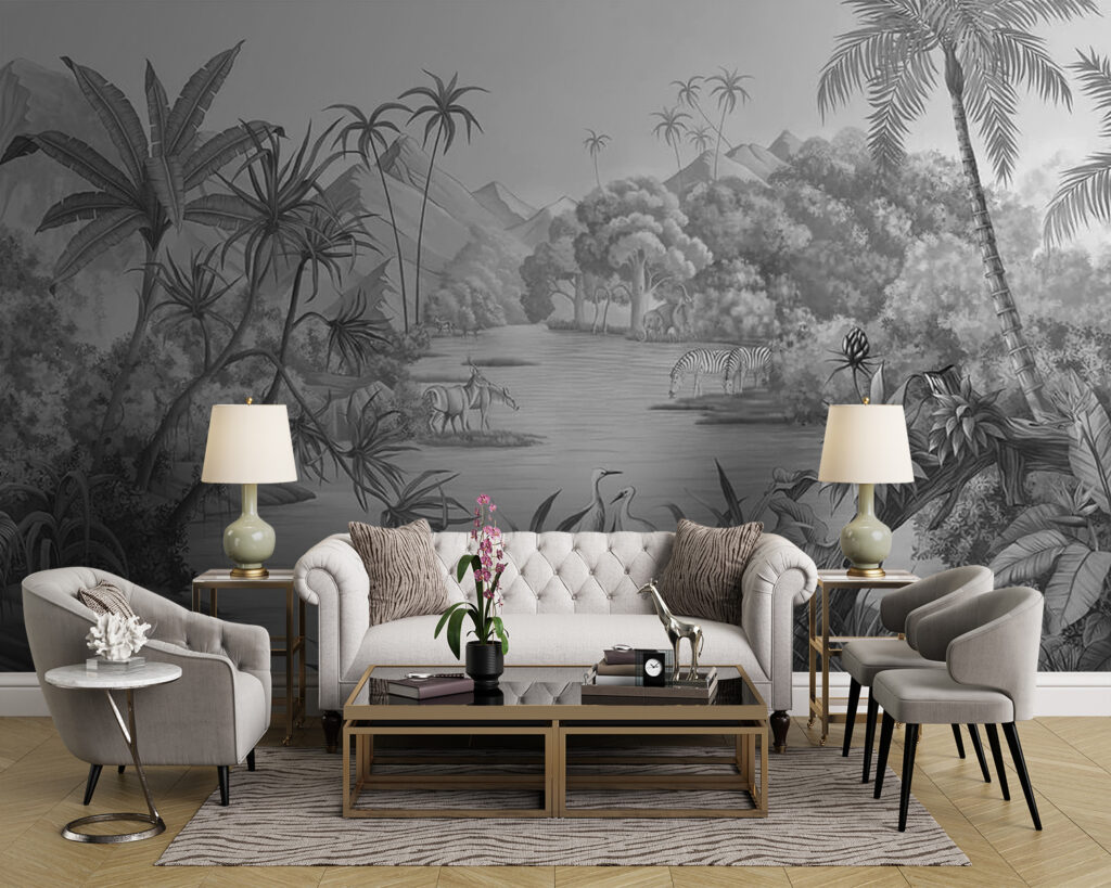 Palms framing small boats — interior 6