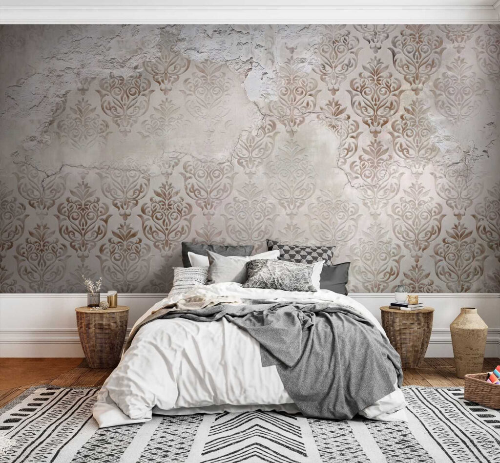 Ornaments on weathered paint — interior 2