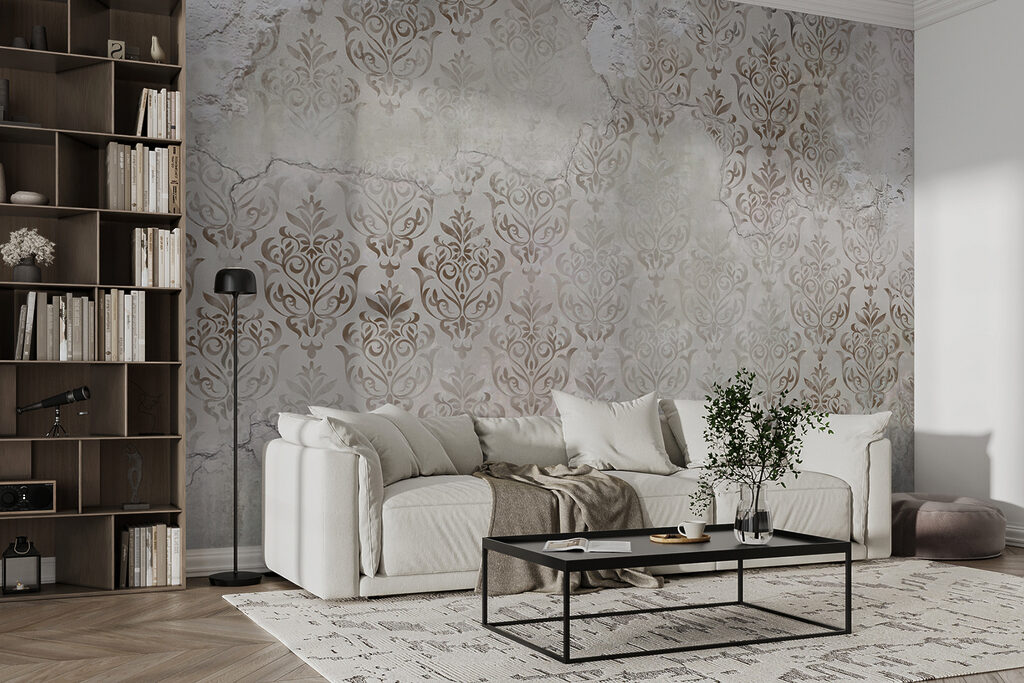 Ornaments on weathered paint — interior 3