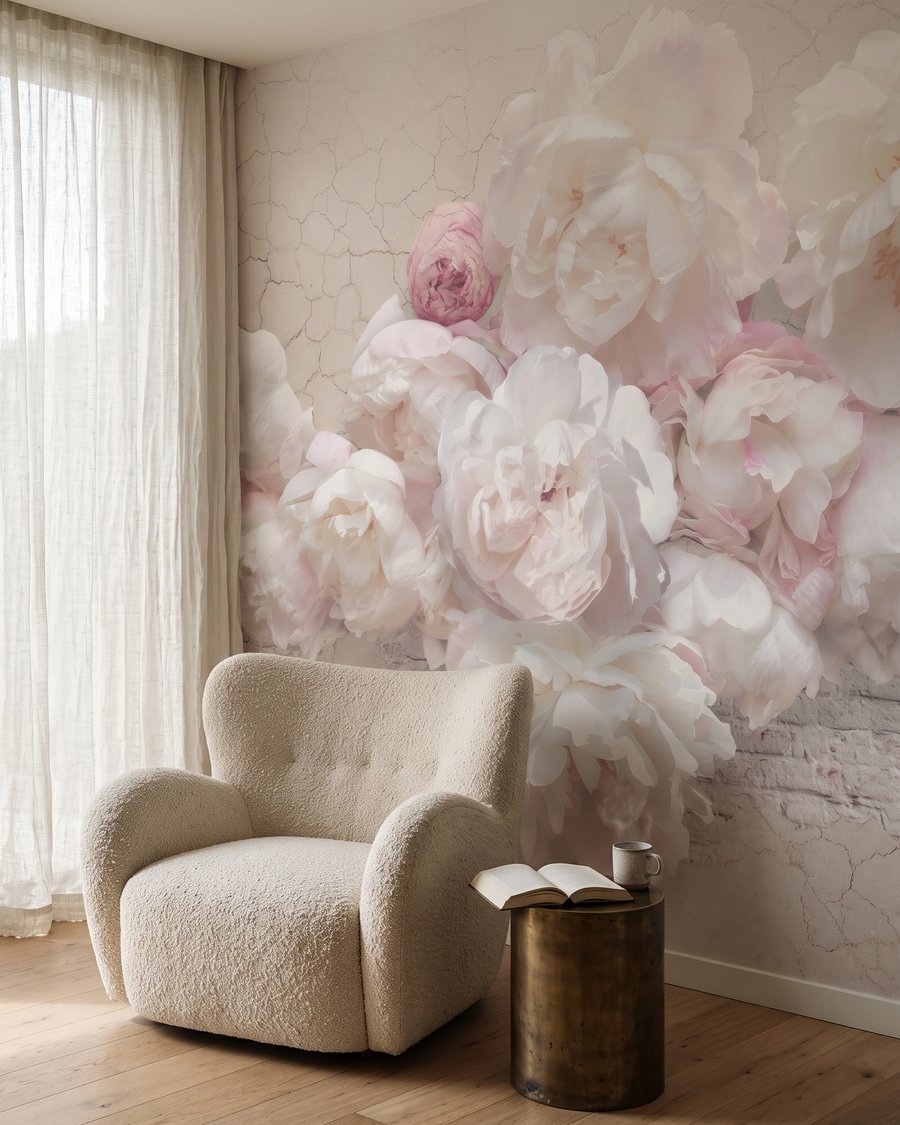 Peony Wall Bouquet in an interior