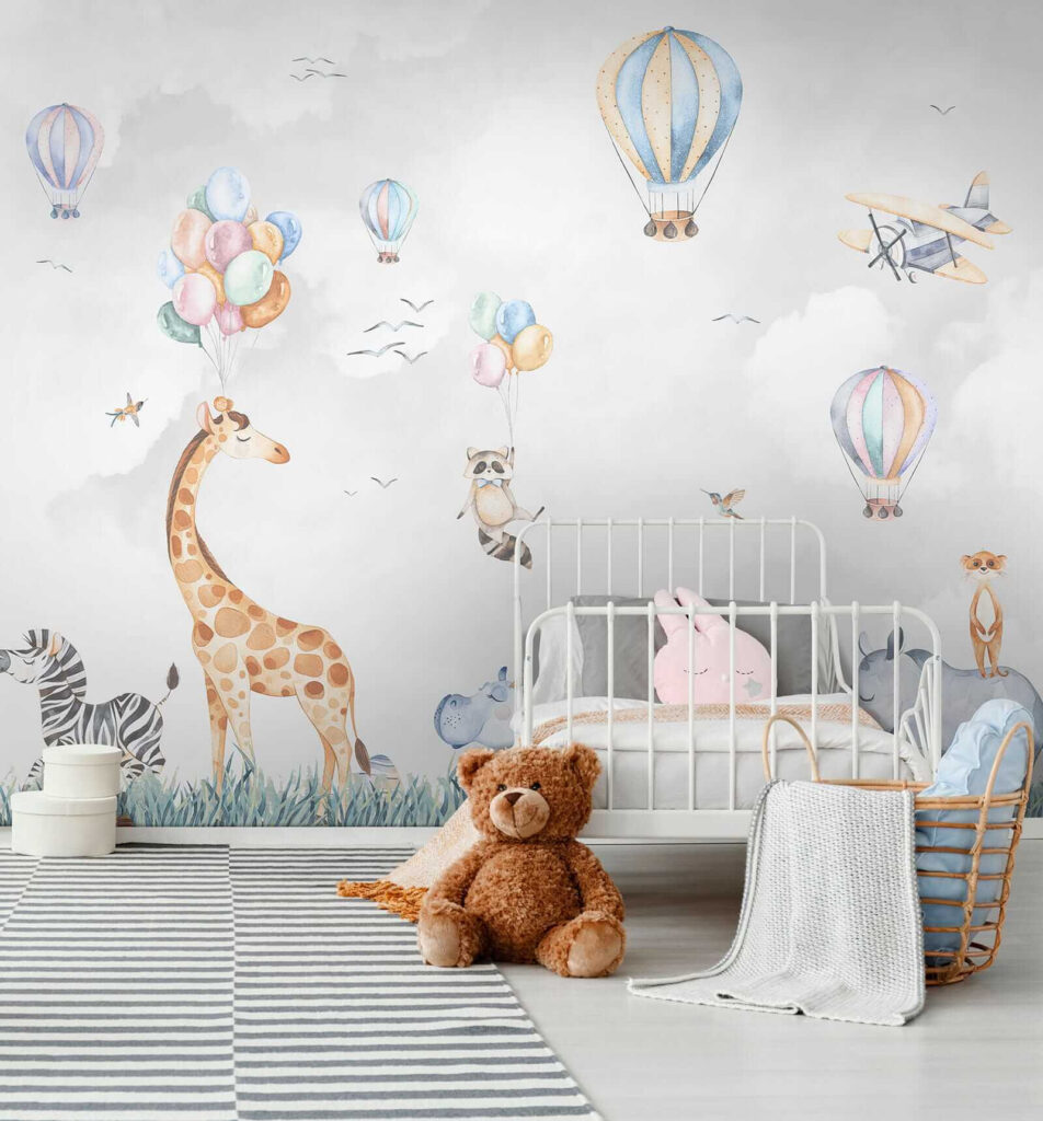 Animals under balloons — interior 6