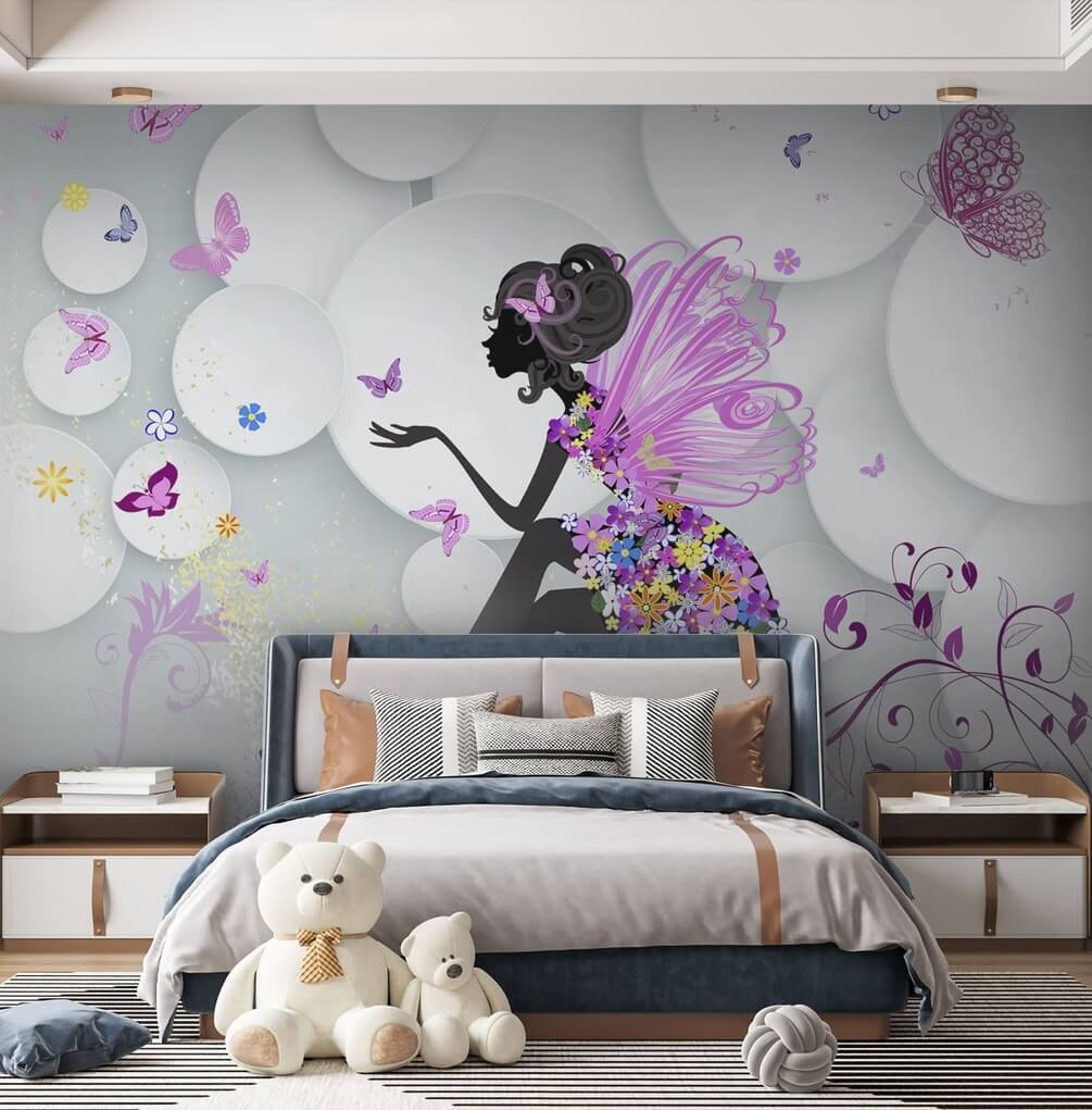 Fairy between white circles — interior 1