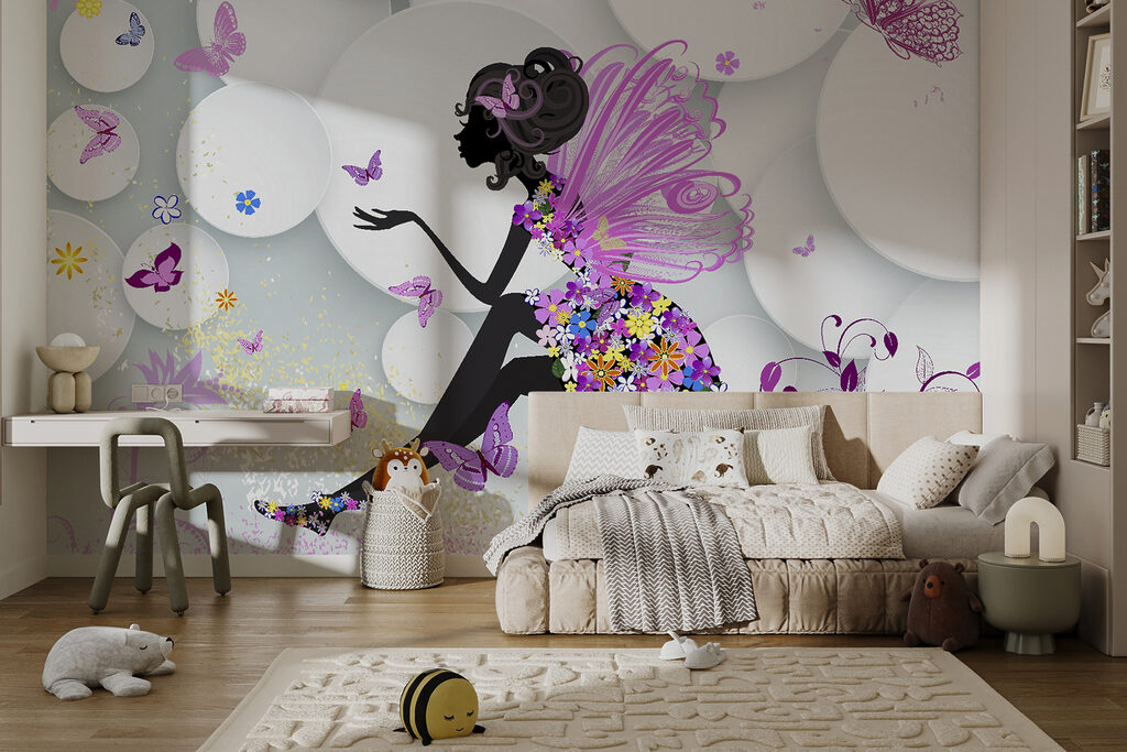 Fairy between white circles — interior 12