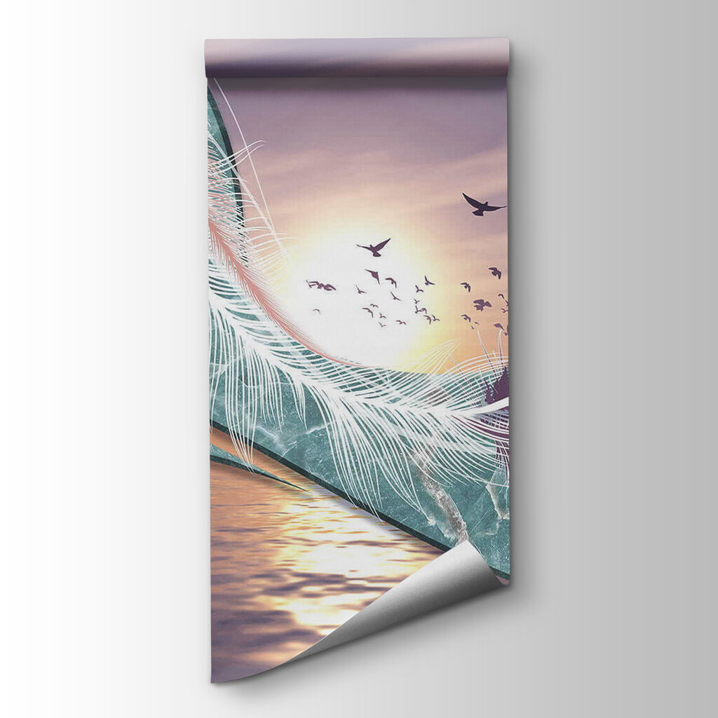 Feathers over evening water — product view