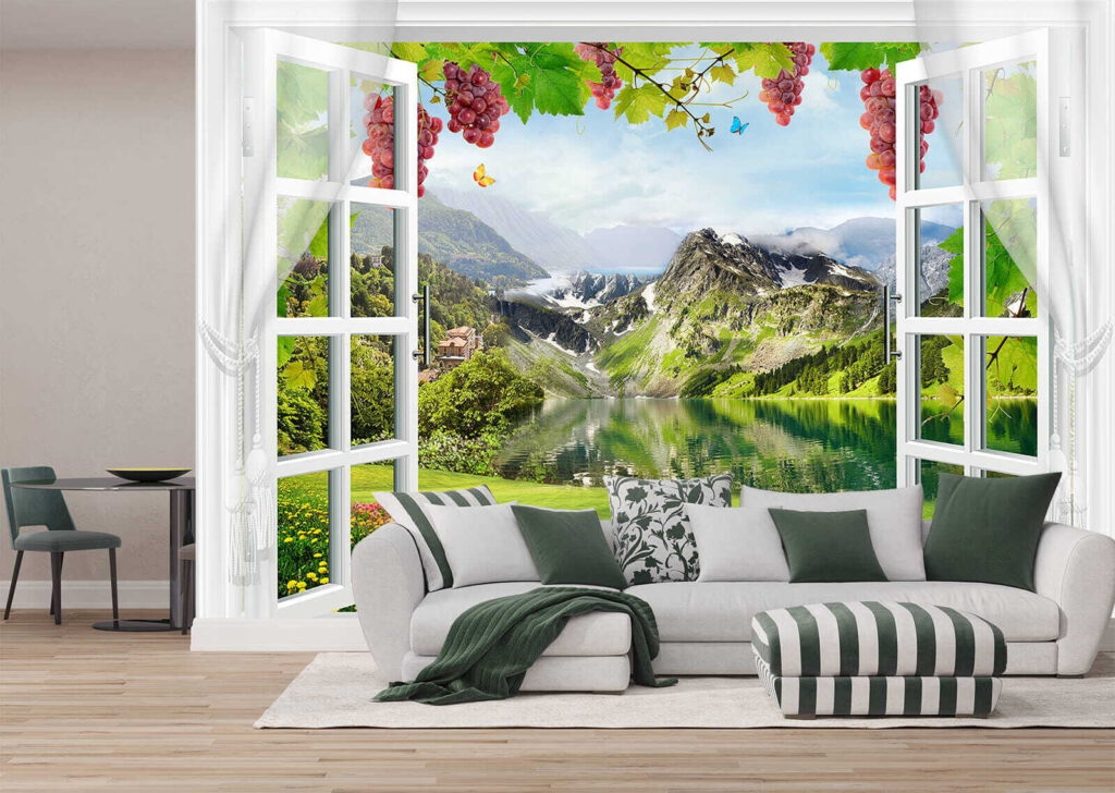 Window on the mountains — interior 1