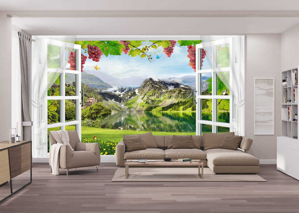 Window on the mountains — interior 2