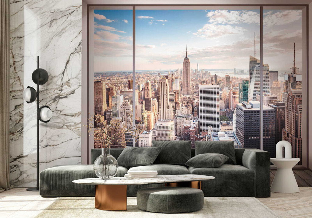 Skyline through a window — interior 5