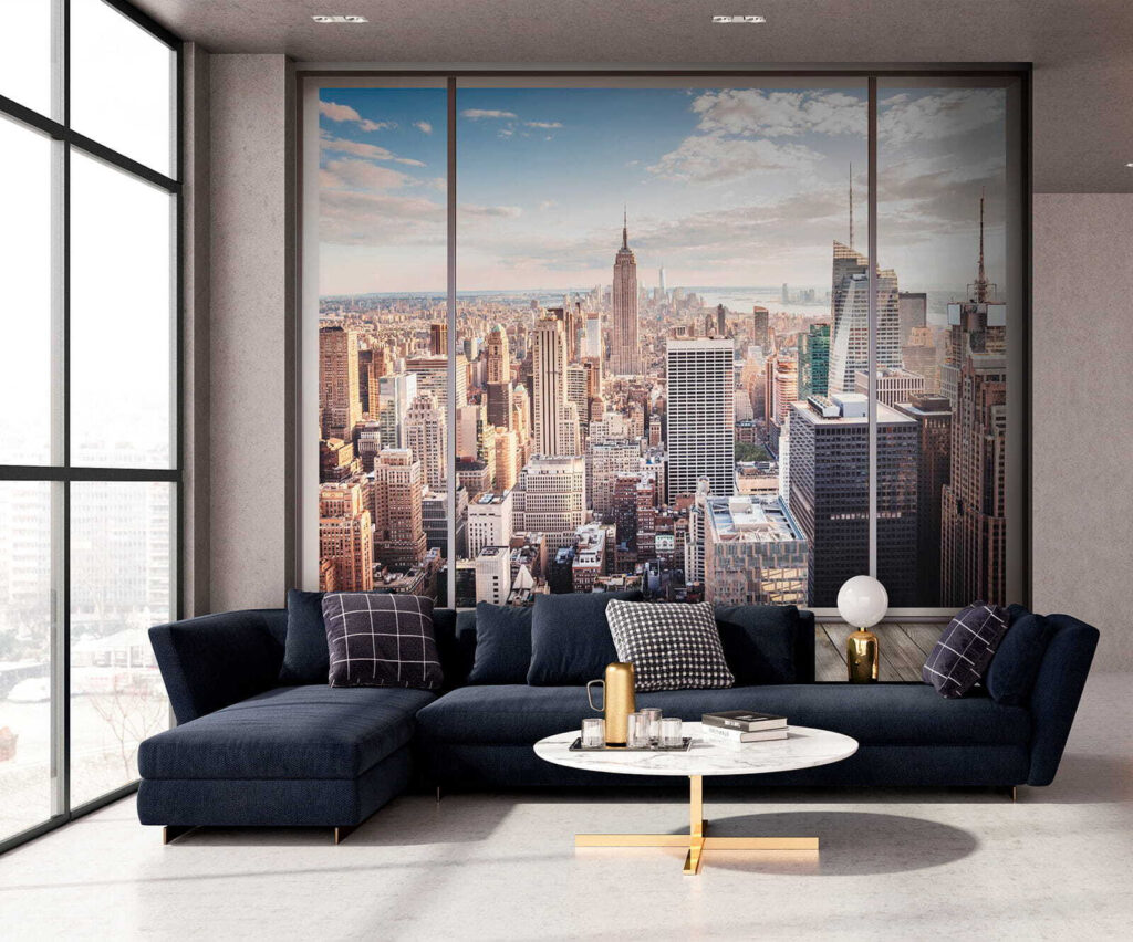 Skyline through a window — interior 6