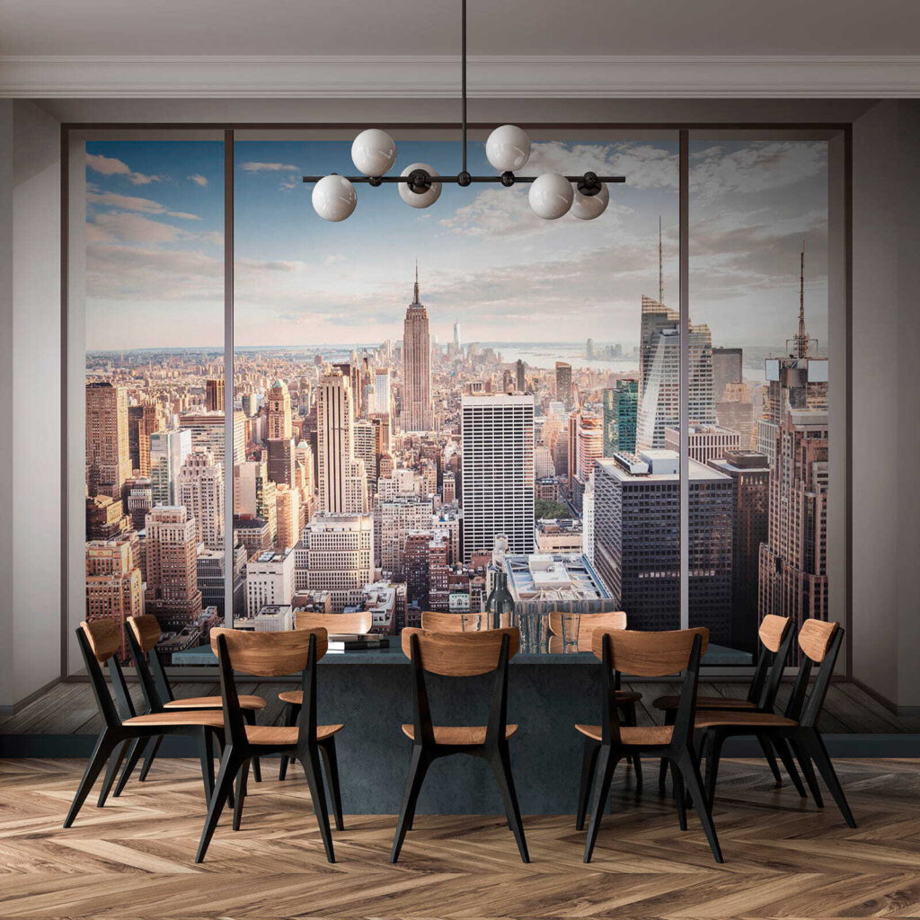 Skyline through a window — interior 8
