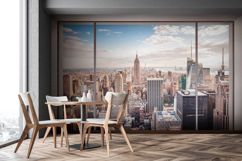 Skyline through a window — interior 9