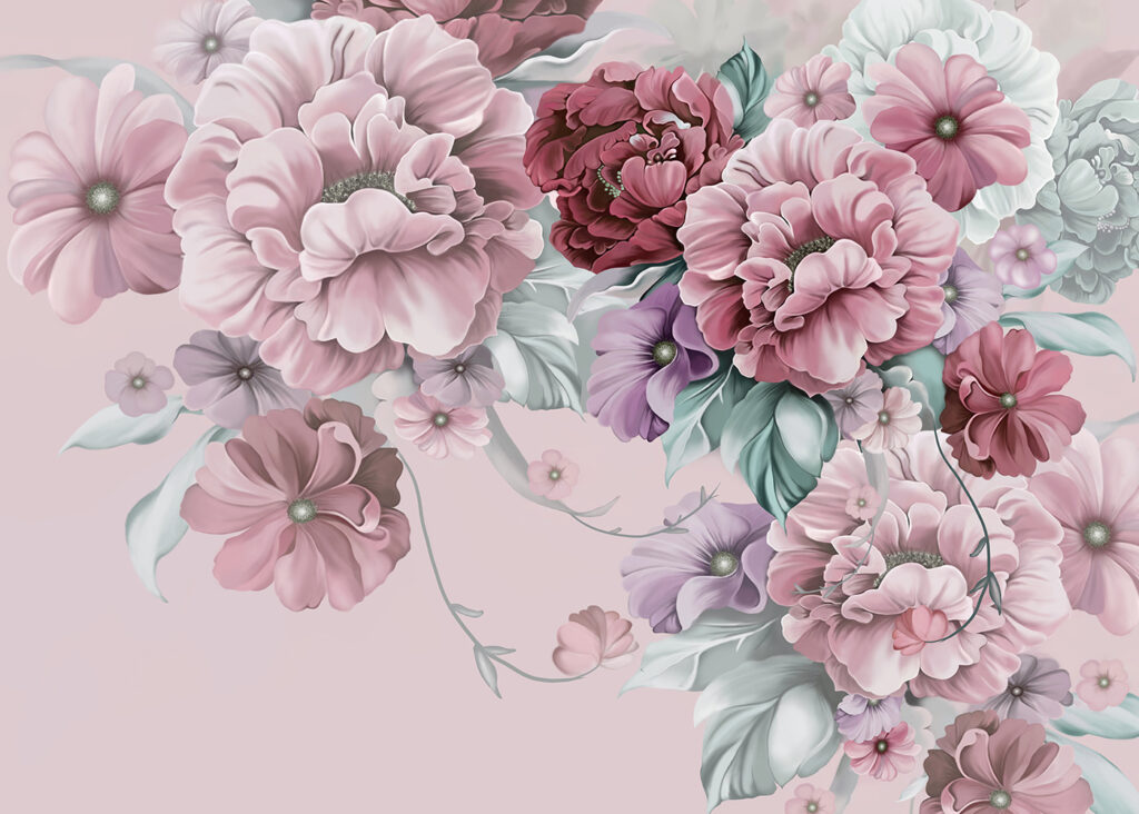 Sky Blue Bouquet — full design