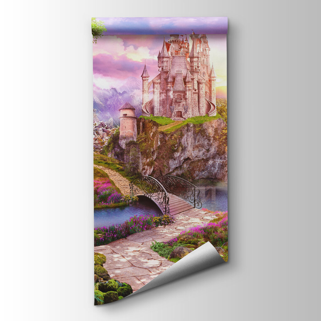 Fairytale castle and waterfall — product view