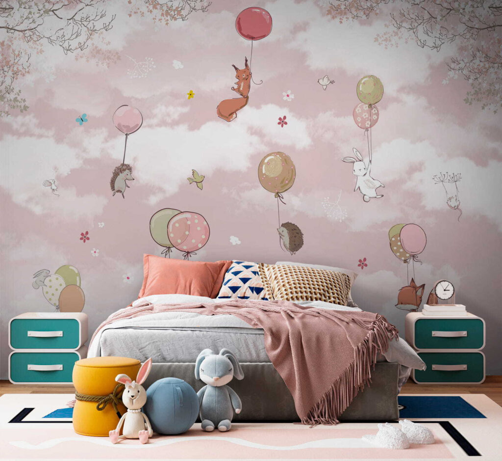 Forest animals on balloons — interior 2