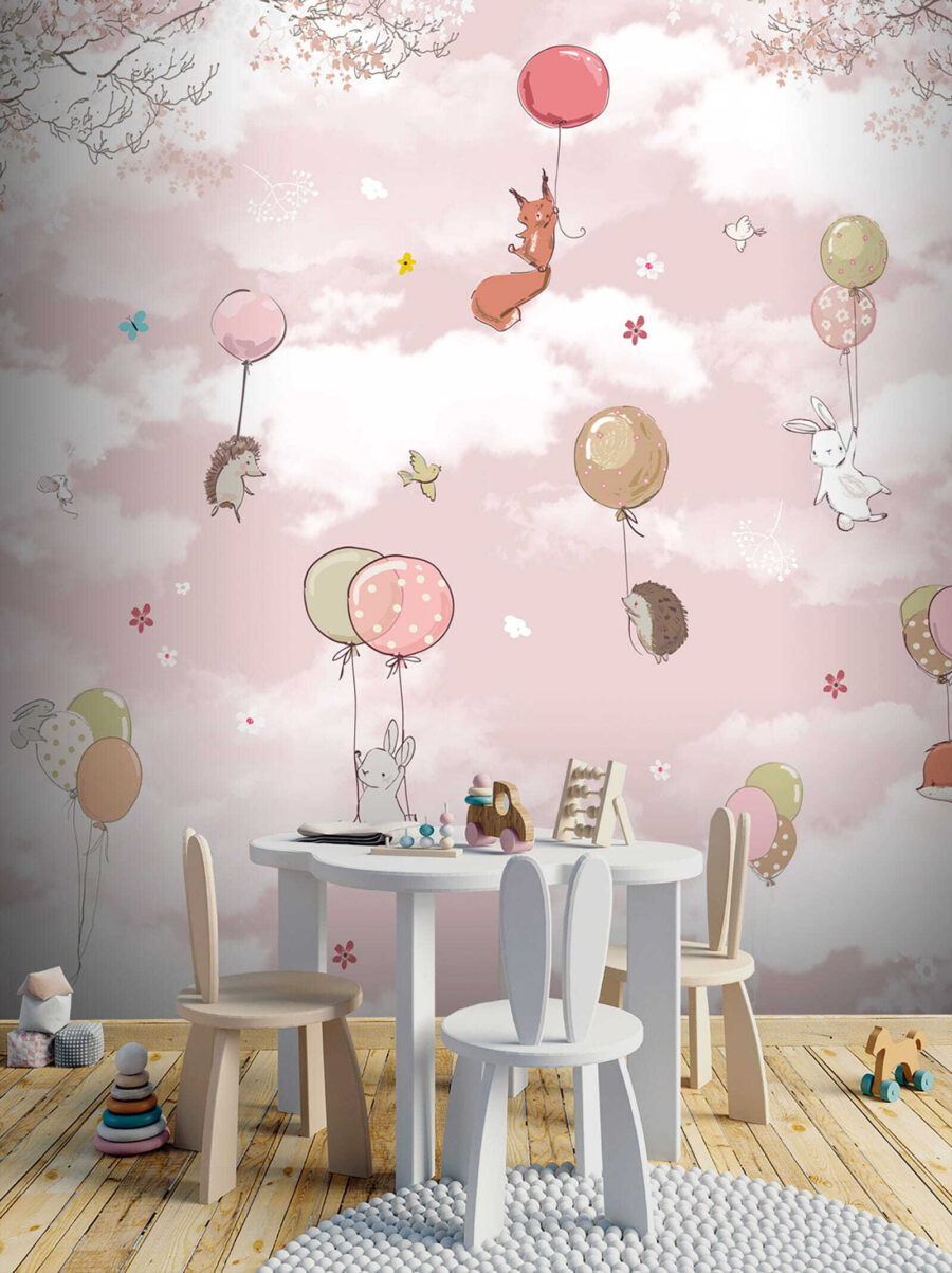 Forest animals on balloons — interior 5