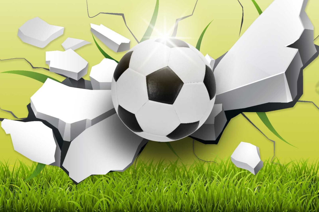 Football through a wall — full design