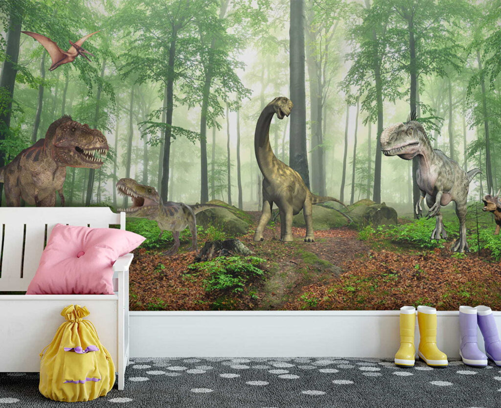 Dinosaurs in the forest — interior 3