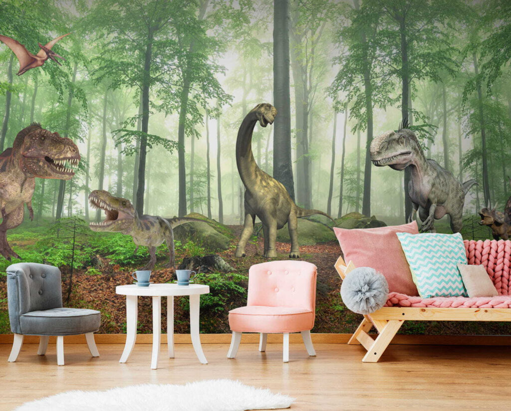 Dinosaurs in the forest — interior 4