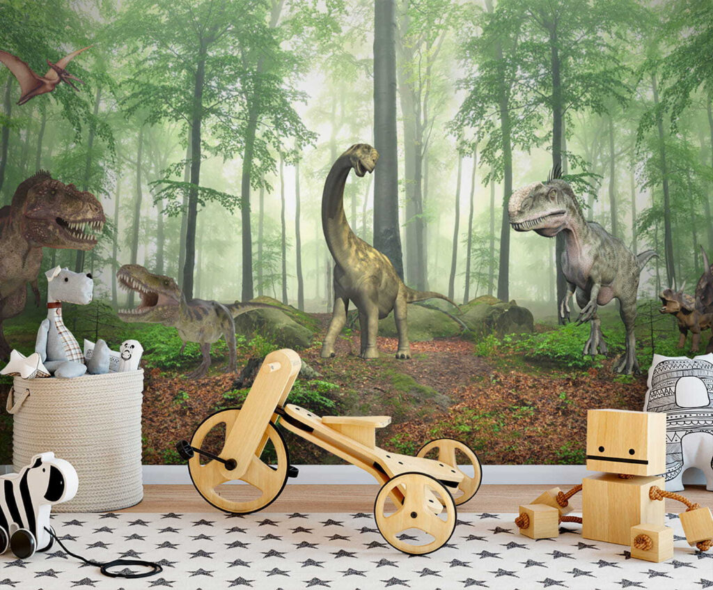 Dinosaurs in the forest — interior 6