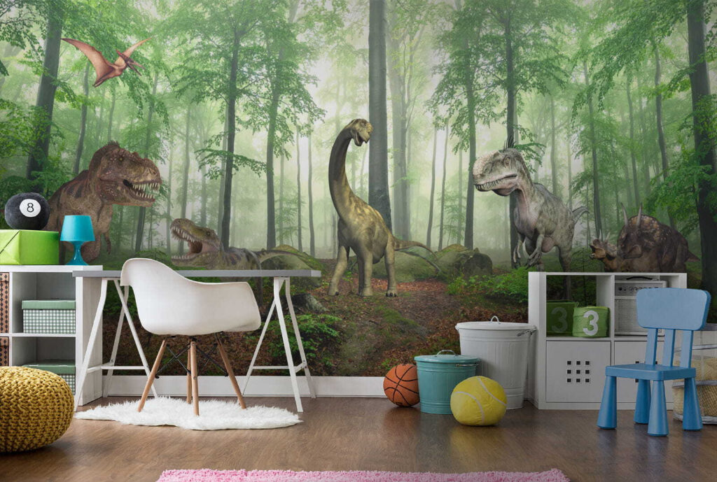 Dinosaurs in the forest — interior 1