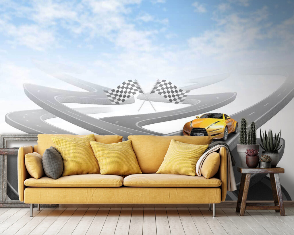Racetracks through the sky — interior 1
