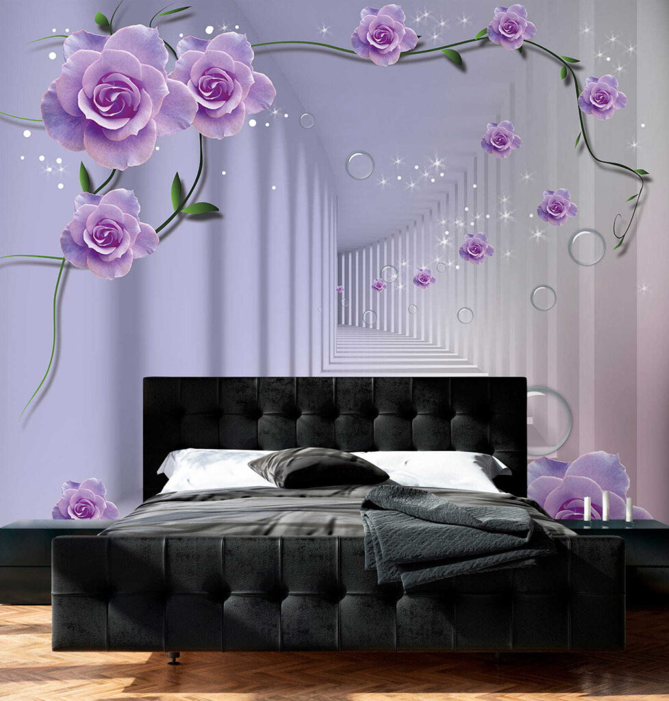 Roses along recessed niches — interior 1