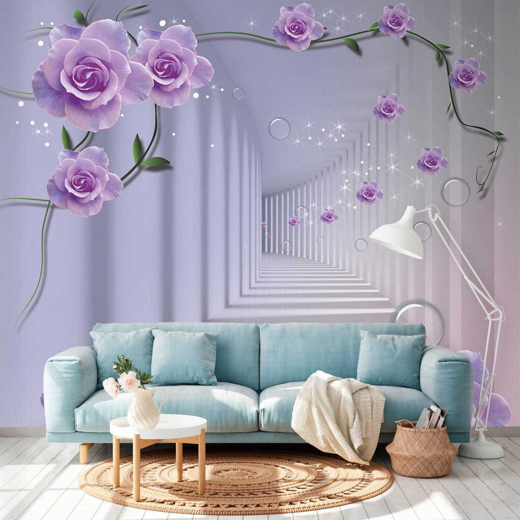 Roses along recessed niches — interior 4