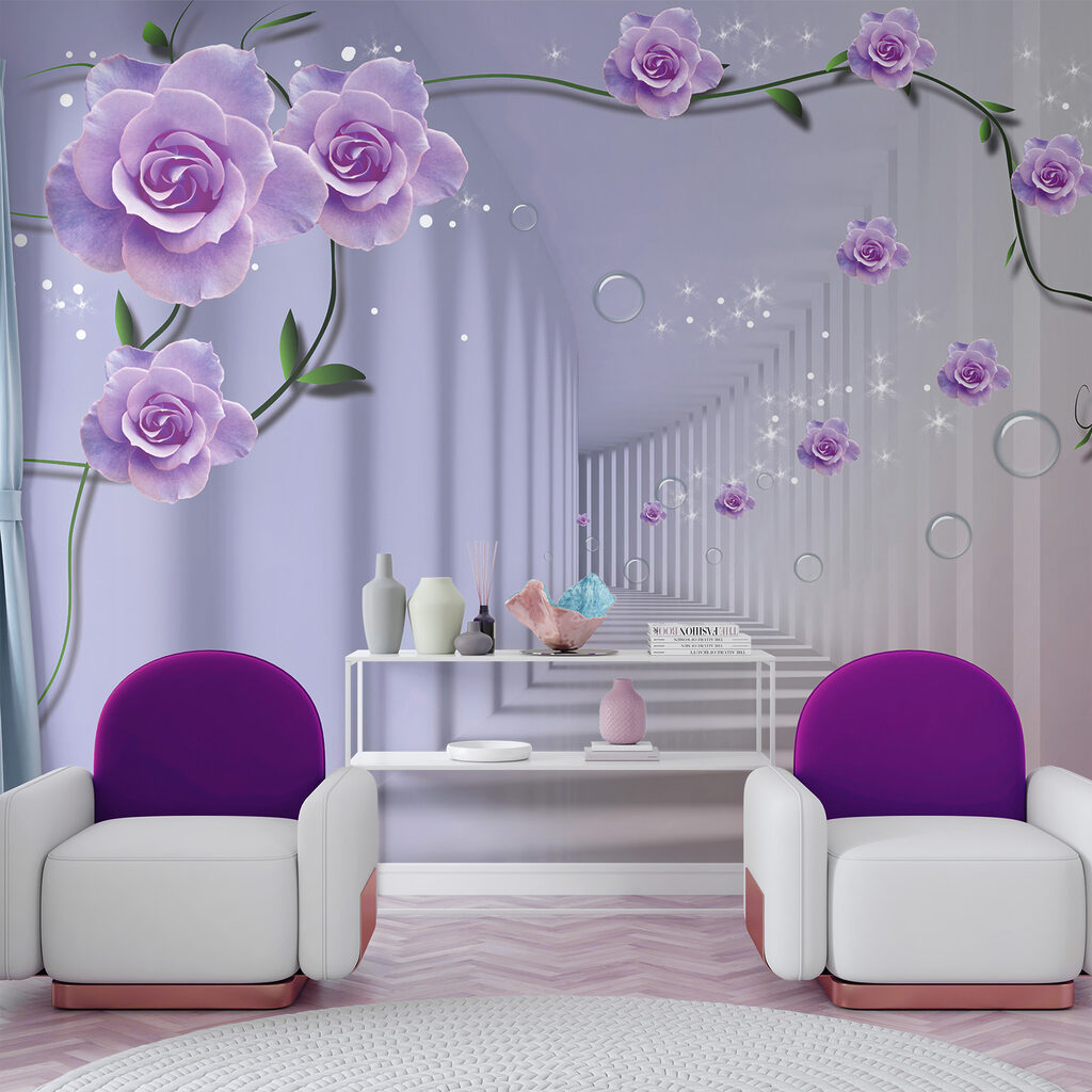 Roses along recessed niches — interior 5