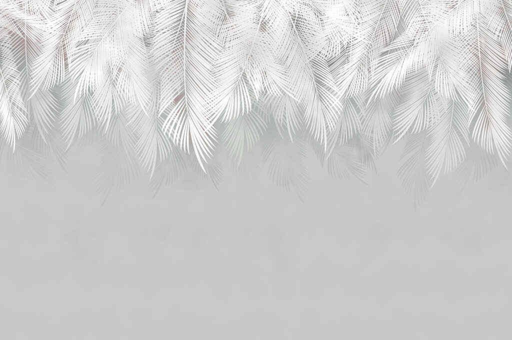 Hanging palm leaves — full design
