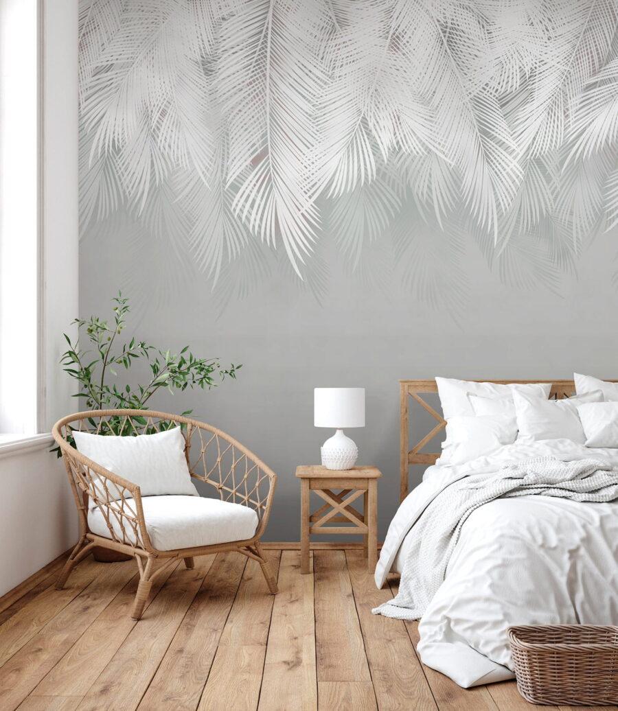 Hanging palm leaves — interior 3