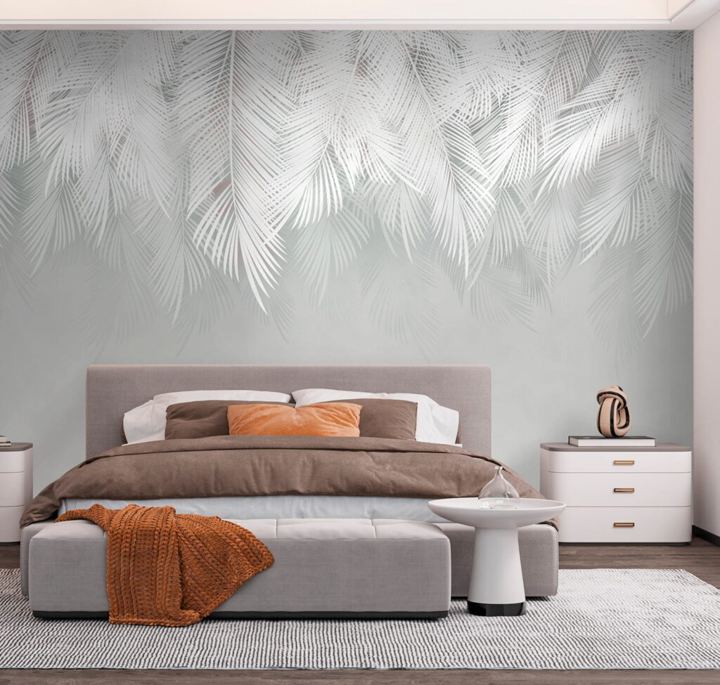 Hanging palm leaves — interior 4