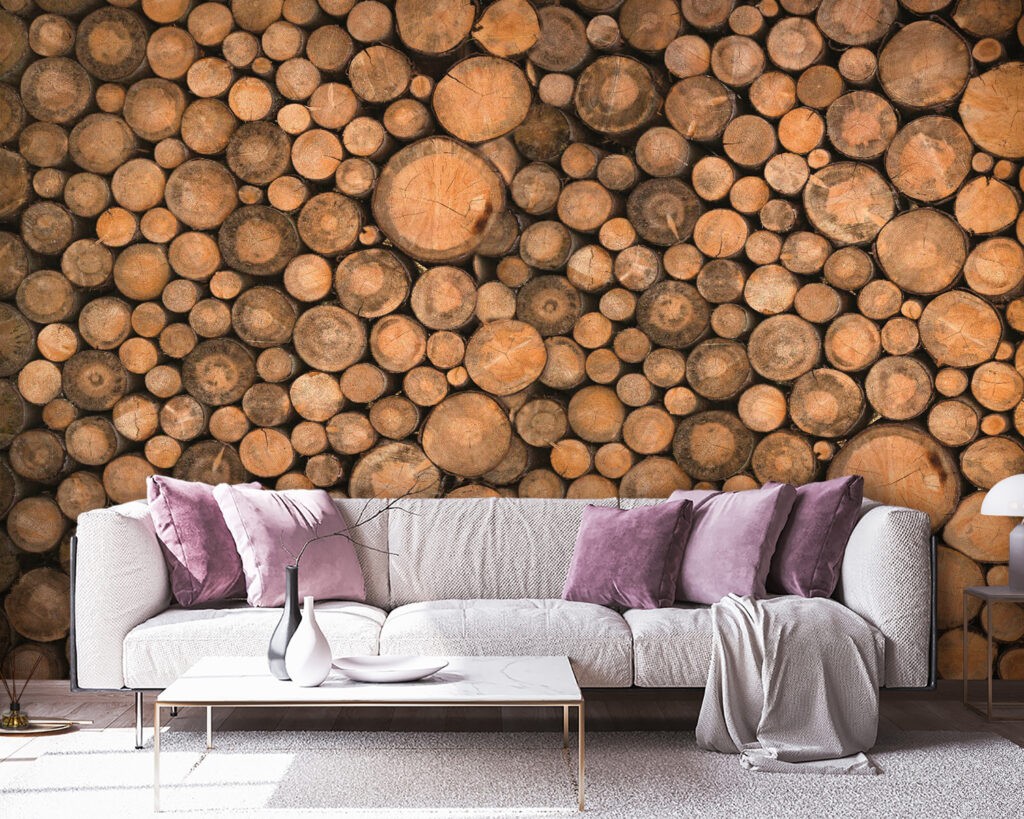 Round log slices — interior 5