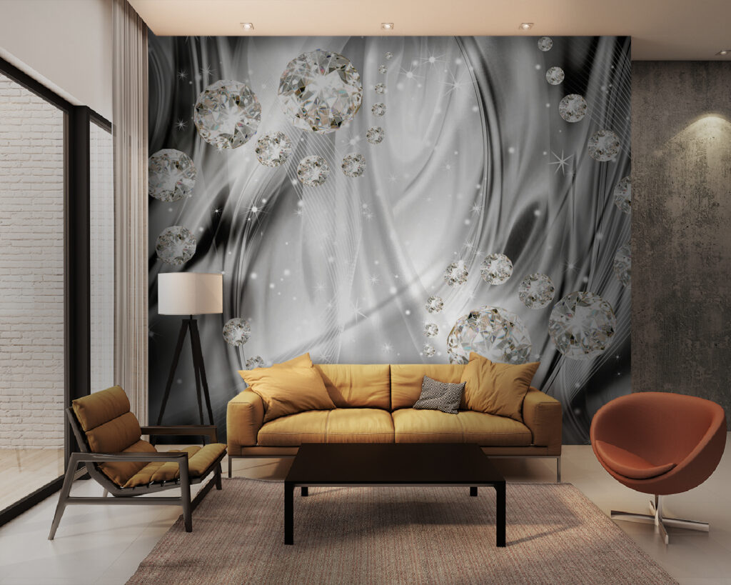 Glowing spheres, silver streams — interior 3