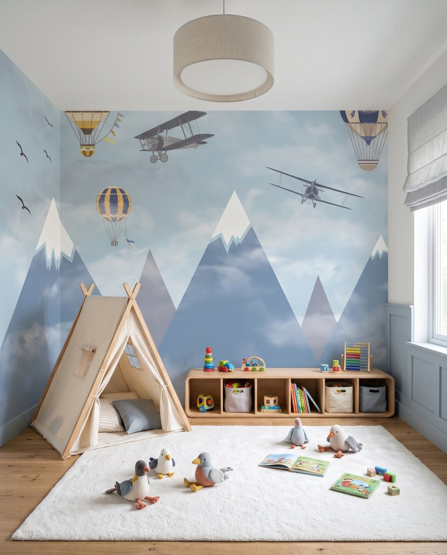 Flight Over the Peaks — interior 4