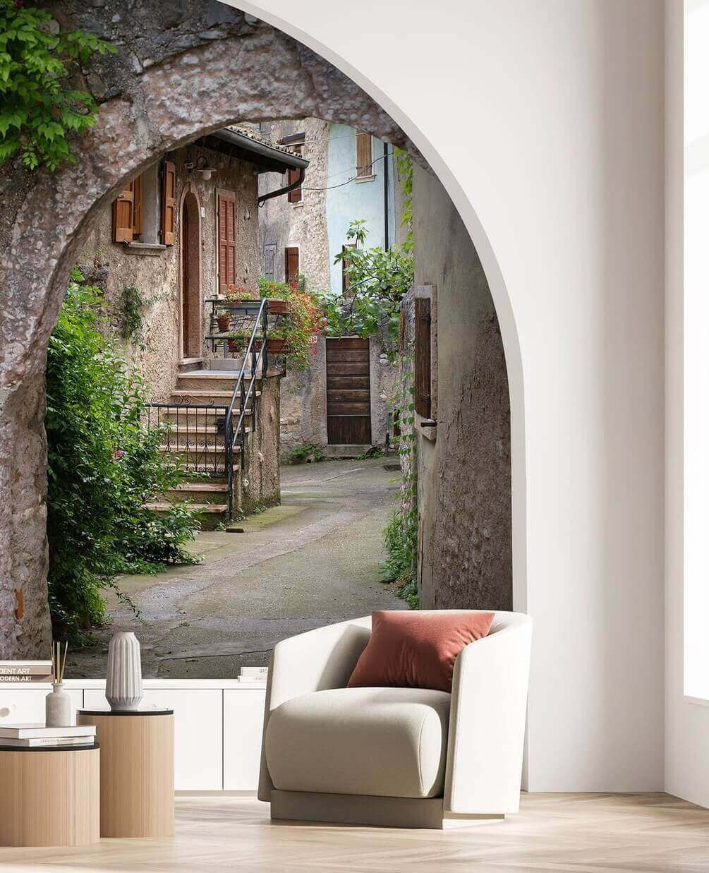 Old lane, stone arch — interior 1