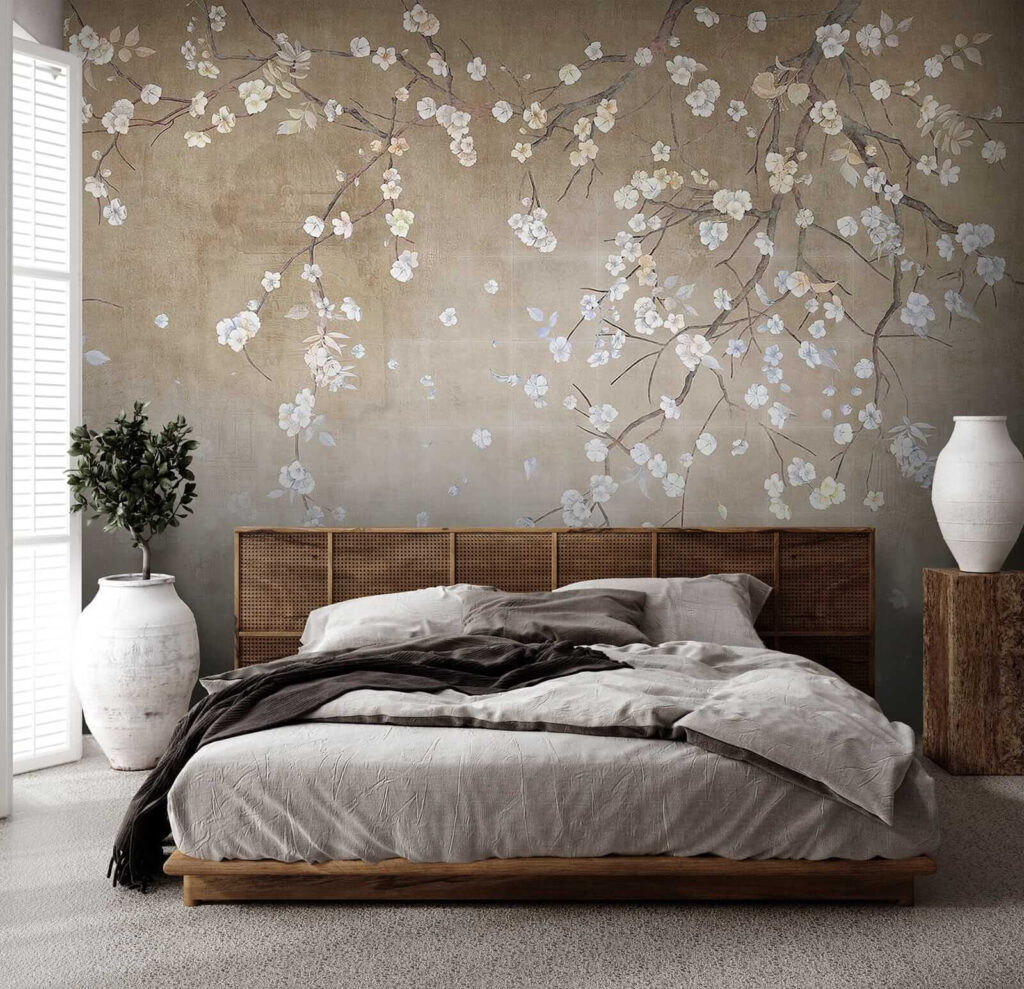 White blossom drifts down — interior 2