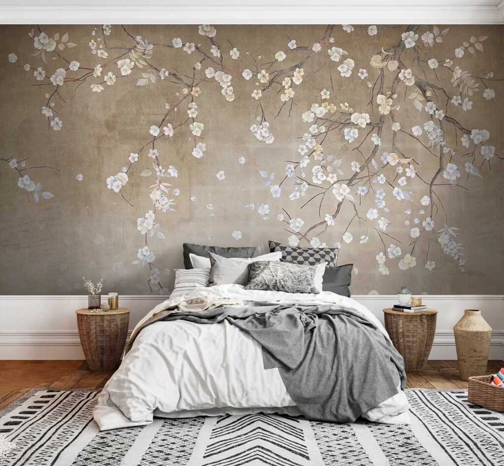 White blossom drifts down — interior 3