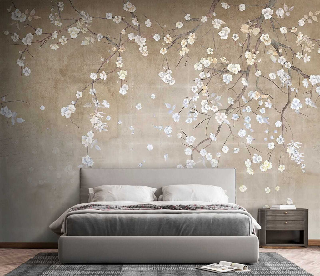 White blossom drifts down — interior 5