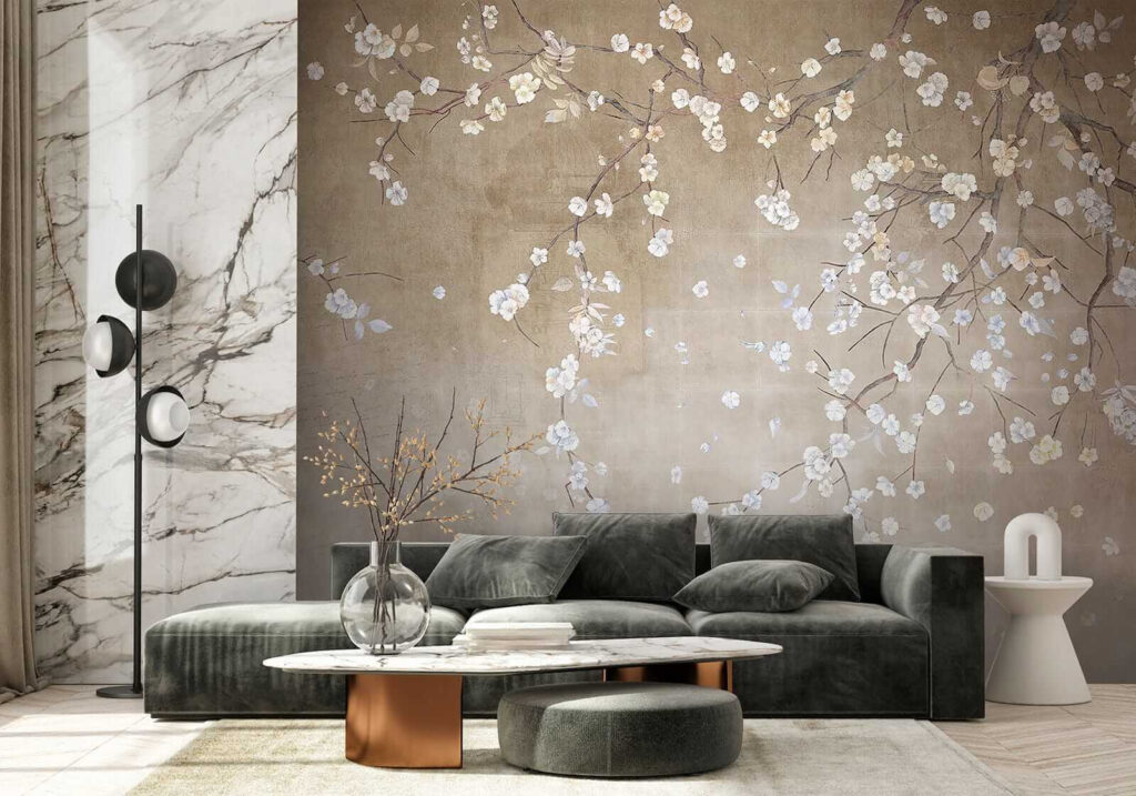 White blossom drifts down — interior 6