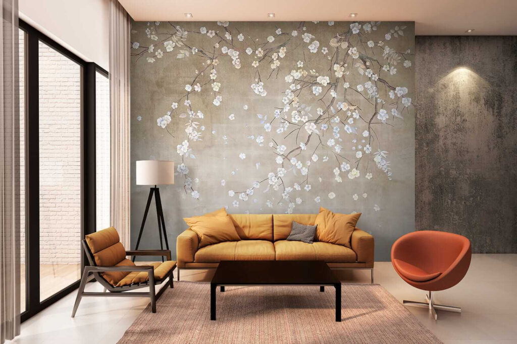 White blossom drifts down — interior 7