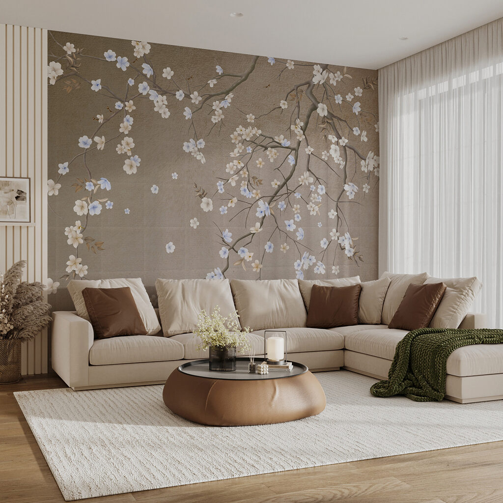 White blossom drifts down — interior 10