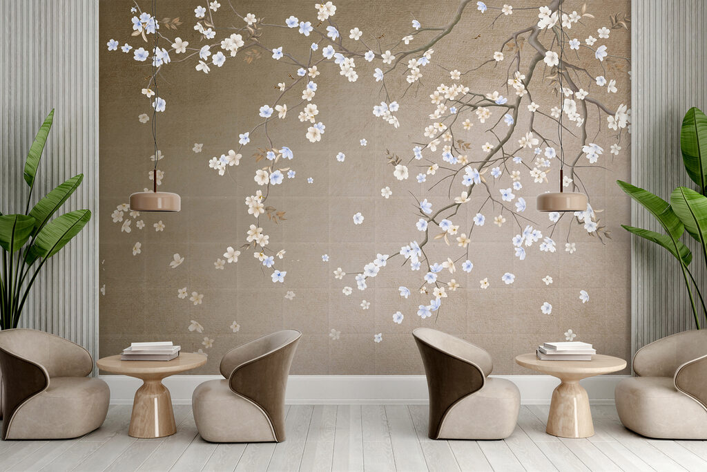 White blossom drifts down — interior 11
